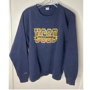 Vintage JanSport Unisex UCSD MEDICINE Crew Neck Sweatshirt Blue ~ Size L